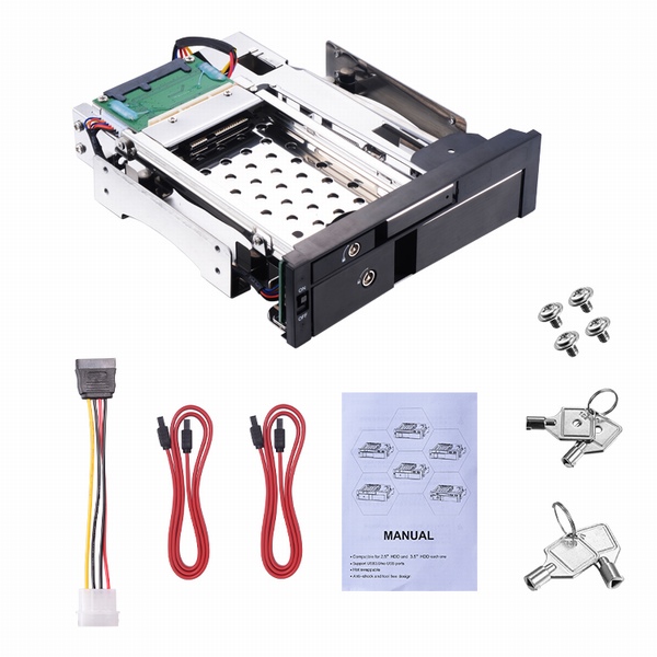 2.5+3.5寸内置硬盘抽取盒